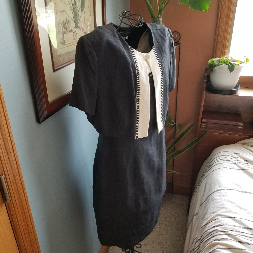 Donna Morgan Linen Dress & Jacket